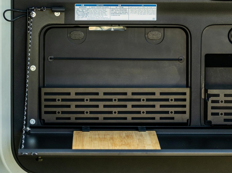 Kaon Rear Door Utensil Cage to suit Toyota Prado 150 / Lexus GX460 [Colour: Undara Black] - KS0661