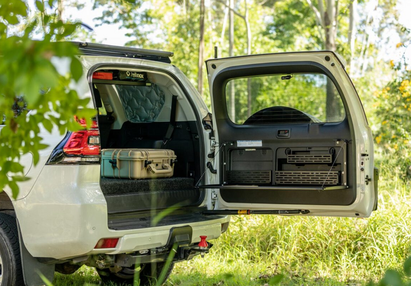 Kaon Rear Door Utensil Cage to suit Toyota Prado 150 / Lexus GX460 [Colour: Undara Black] - KS0661