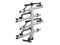 Yakima StageTwo 4 Bike Carrier Combo Vapor (Silver) 8002740 + 8002741