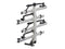 Yakima StageTwo 4 Bike Carrier Combo Vapor (Silver) 8002740 + 8002741