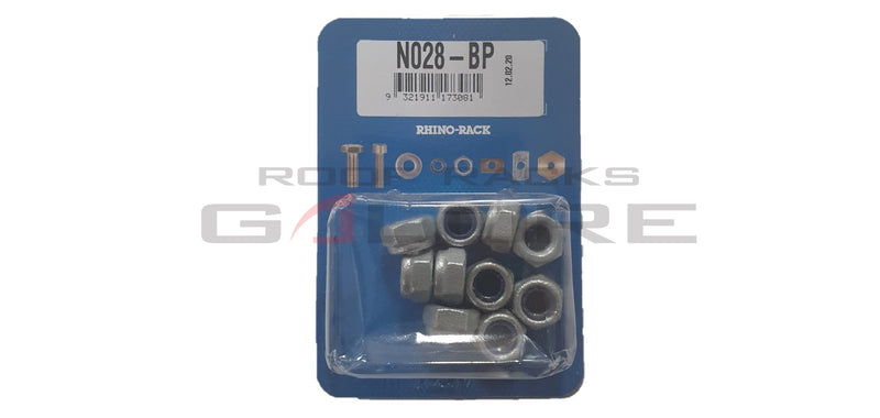 Rhino Rack M8 NYLOC NUT - MECH GAL + WAX (BP 10) N028-BP