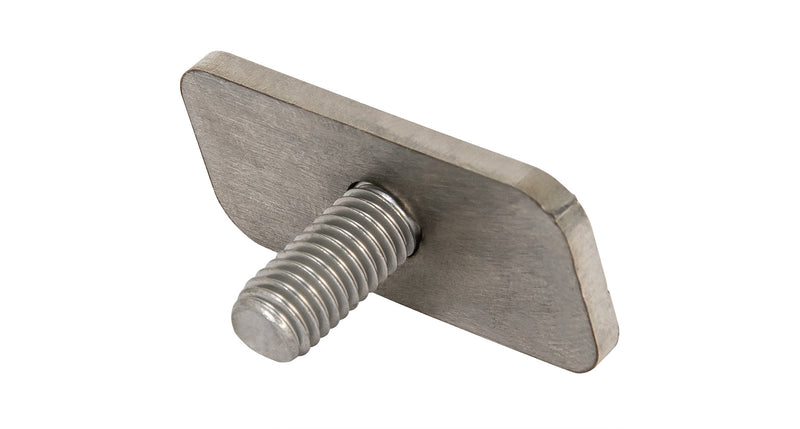 Rhino Rack M8 X 16.5mm (20.6mm x 45mm) Stainless Steel Rectangular T-Bolt (4-Pack) B222-BP