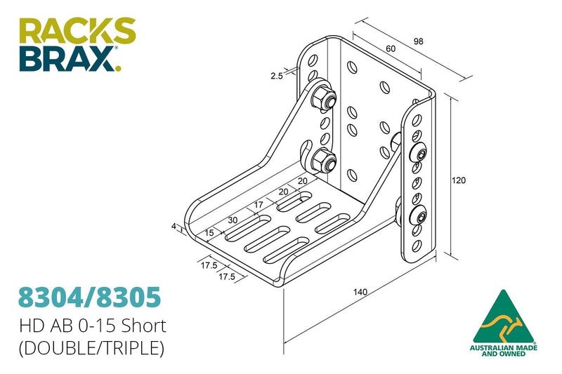 RacksBrax HD AB 0-15 Short (Triple) 8305