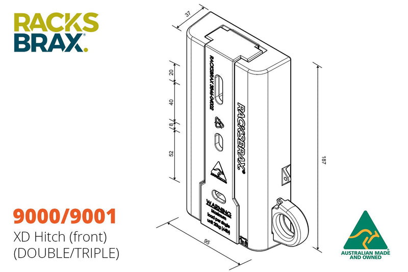 RacksBrax XD Hitch (Triple) 9001