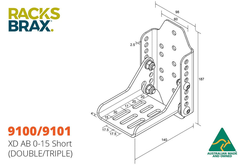 RacksBrax XD AB 0-15 Short (Triple) 9101