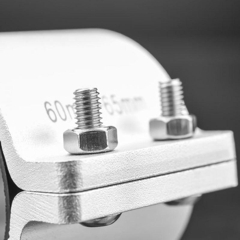 Stedi 60mm - 65mm Bull Bar Tube Mounting Brackets Silver BRK6065-SIL-1