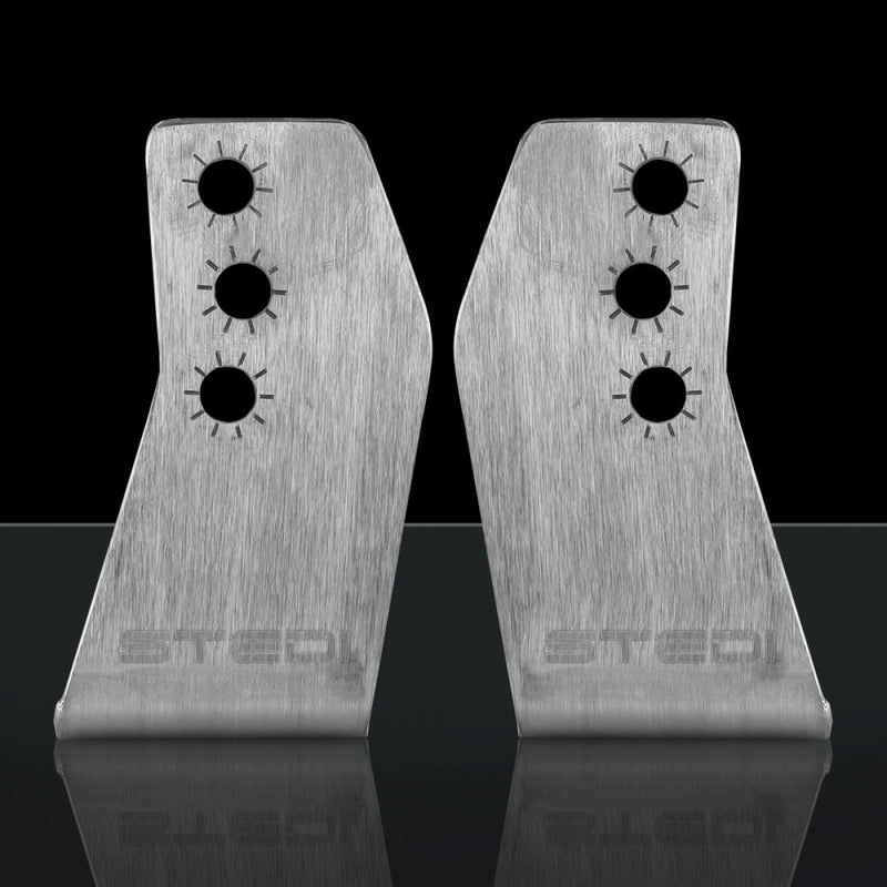 Stedi Side Brackets For LED Light Bars Brushed Stainless 95mm Profile BRKST4K-SDE