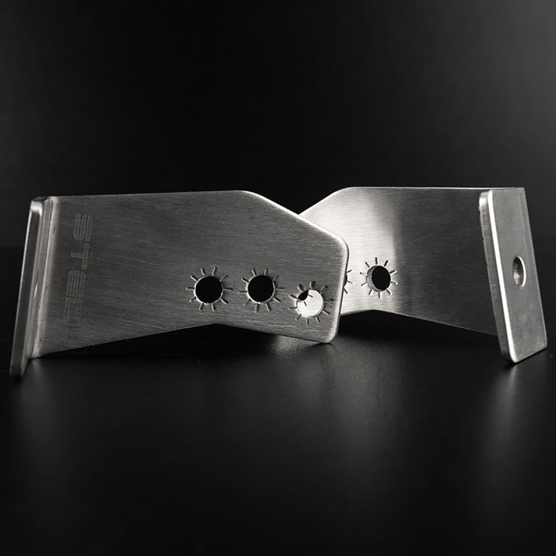 Stedi Side Brackets For LED Light Bars Brushed Stainless 95mm Profile BRKST4K-SDE