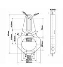 Stedi 49mm - 51mm Vice Bull Bar Tube Clamps BRKUNIV-49-51MM