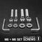 Stedi 60mm - 63.5mm Vice Bull Bar Tube Clamps BRKUNIV-60-63.5MM