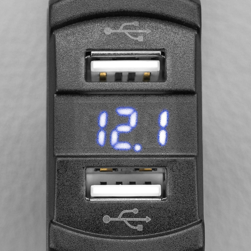 Stedi Dual USB 4x4 Volt Meter Gauge Monitor - DUALUSB-VLT-ROCKER