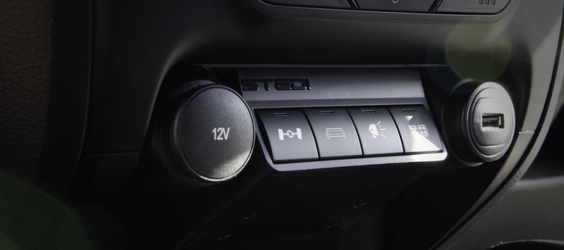 Stedi Switch Panel To Suit Ford Ranger MK2 MK3 Raptor and Everest FORD-PANEL-RHD-CTR