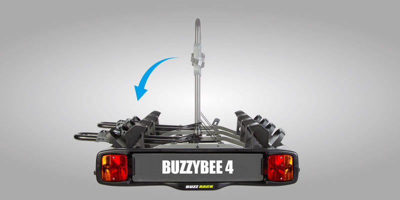Buzzrack Buzzybee 4 (Tow Ball) 4 Bike Platform Rack - BR-4-BUZZYBEE