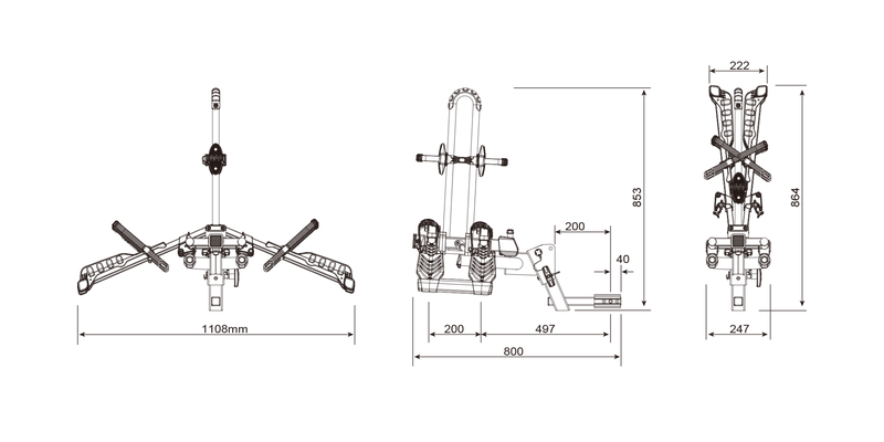 Buzzrack Eazzy H2 (Hitch) 2 Bike Platform Rack - BR-EAZZY-2H