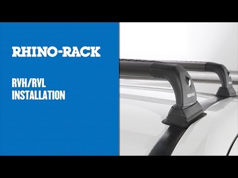 Rhino Rack RVP Black 2 Bar Roof Rack VW Amarok 2H 4dr Ute Dual Cab 02/11 to 07/19 RVP24