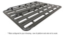 Rhino Rack Pioneer Platform Side Rails (Suits 42102B/42103B/44102B/44103B) 43144B