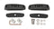 Rhino Rack RCP Roof Rack Base Kit (x2)(Front) Renault Traffic RCP14F-BK