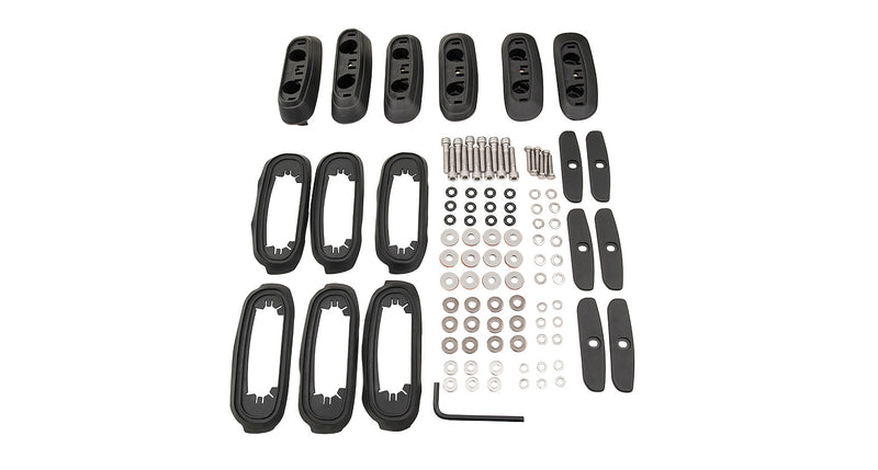 Rhino Rack RCP Roof Rack Base Kit (x2)(Front) 200 SERIES RCP17F-BK