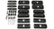 Rhino Rack RCP Roof Rack Base Kit (x4) Generic Roof Rack Base Kit M6 Fix point Adaptor RCP49-BK