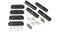 Rhino Rack RCP Roof Rack Generic Track Swivel Base Kit (x4) RCP58-BK