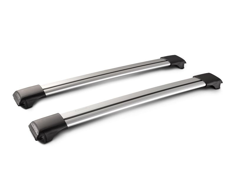 Yakima Rail Bar Silver Roof Rack Pair for Raised Rails S55Y - 8050211