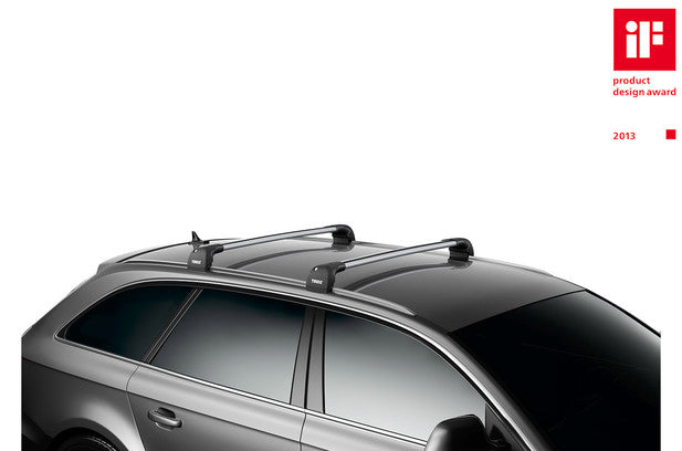 Thule Wingbar Edge Fixedpoint / Solid Roof Rails Silver-959600