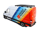 Front Runner Mercedes Benz Sprinter 128in/144in/170in / L1/L2/L3 / SWB/MWB/LWB Wheelbase w/o OEM Tracks (2006-Current) Slimline II 1/2 Roof Rack Kit / Tall - by Front Runner - KRMS006T