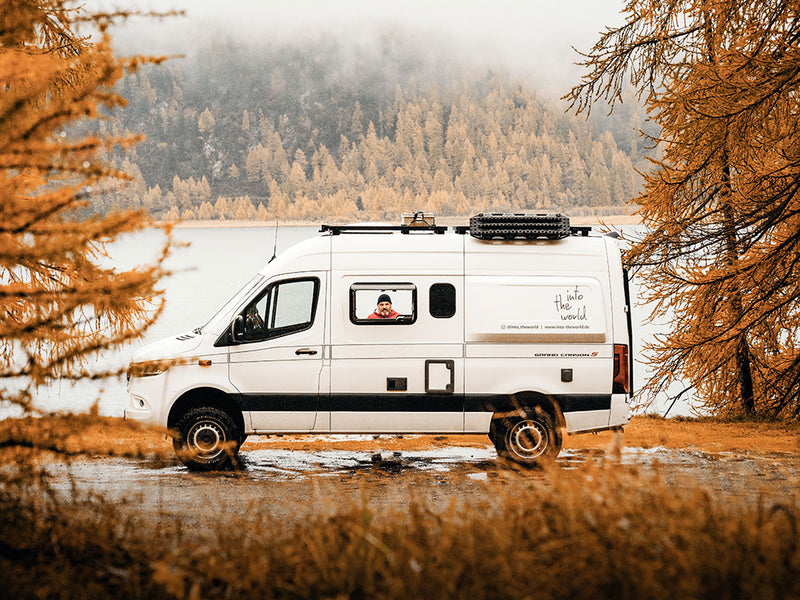 Front Runner Mercedes Benz Sprinter 144in/170in / L2/L3 / MWB/LWB Wheelbase w/o OEM Tracks (2006-Current) Slimline II Roof Rack Kit - by Front Runner - KRMS008T