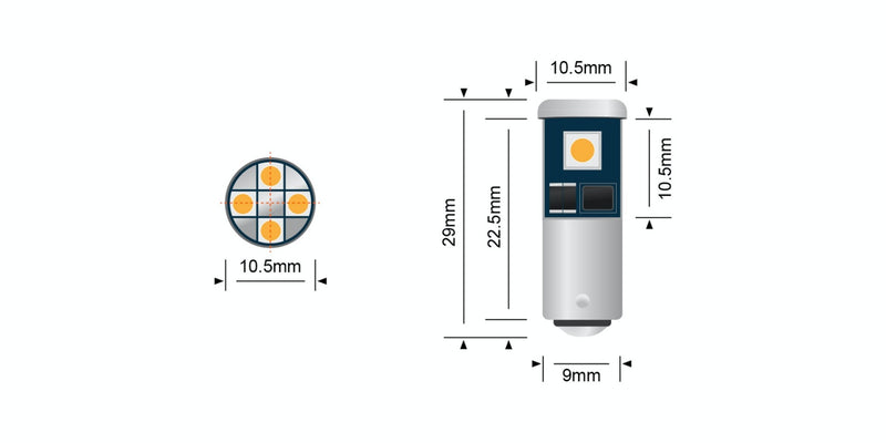 Stedi BA9S LED Bulb T4W H6W H21W LEDCONV-BA9S