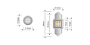 Stedi Festoon 28mm Led Bulbs (Pair) LEDCONV-SJ-28MM