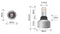 Stedi 1000 Lumen T10 - T15 Reverse LED Upgrade (Pair) LEDCONV-T15-HP