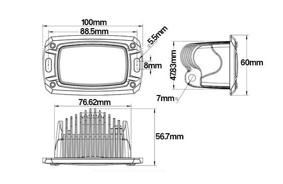 Stedi 10W Mini LED Flush Light Osram - LEDMINI-OSRM-10WFLUSH