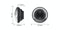 Stedi 7 Inch Carbon Black LED Headlight Pair LEDMOTO-CARBON-7-PAIR