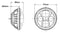 Stedi 7inch Iris Chrome LED Headlight - LEDMOTO-IRIS-7