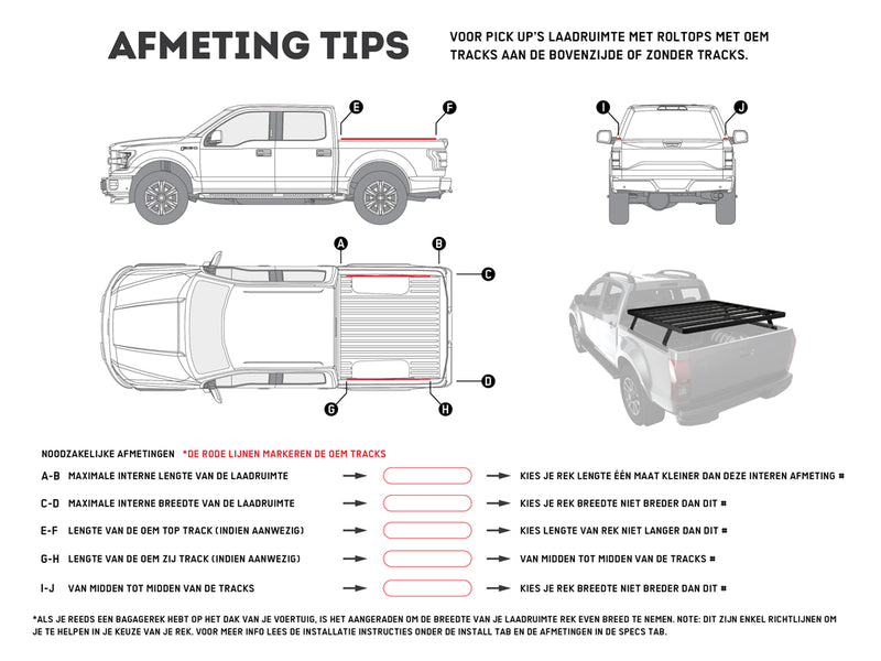 Front Runner Pickup Truck Slimline II Load Bed Rack Kit / 1475(W) x 1560(L) - by Front Runner - KRLB012T