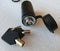 Mister Hitches Locking Hitch Pin Black E-coat 2 Pin Holes W/clip Round Sec Keys MHPL6