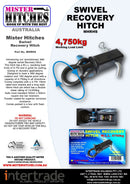 Mister Hitches Recovery Swivel Hitch With 4.75t Bow Shackle As2471-2002, Sgs Tested MHRHS