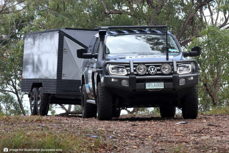 MSA Towing Mirrors Fits Toyota Hilux-black. 2015-current. Black, Electric (no Indicators) TM700