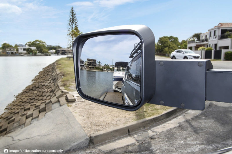MSA Towing Mirrors Fits Toyota Hilux-chrome. 2015-current. Chrome, Electric (no Indicators) TM701