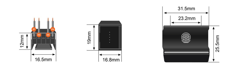 Stedi Centre Switch To Suit Amarok (Stedi Owl) PSHSWCH-AMA-MID-STEDI