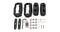 Rhino Rack RCP Roof Rack Base Kit (x2)(Front) Prado 150 11/09- RCP23F-BK