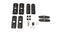 Rhino Rack RCP Roof Rack Base Kit (x2) Half kit for single bar Generic Roof Rack Base Kit M8 Fix point Adaptor RCP47H-BK