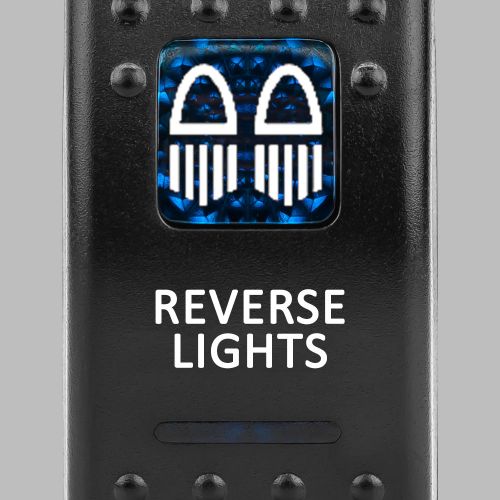 Stedi Rocker Switch For 4x4 Reverse Lights Back Lit Blue - ROKSWCH-REV