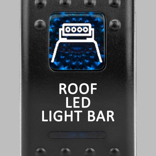 Stedi Rocker Switch For 4x4 Roof LED Light Bar Back Lit Blue - ROKSWCH-ROOF