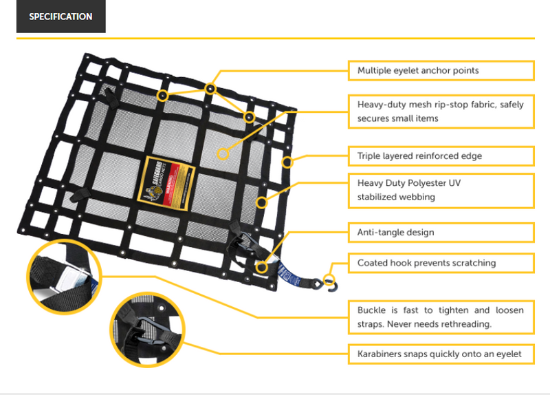 Safeguard XXX-Large Cargo Net (XXXSN-200)