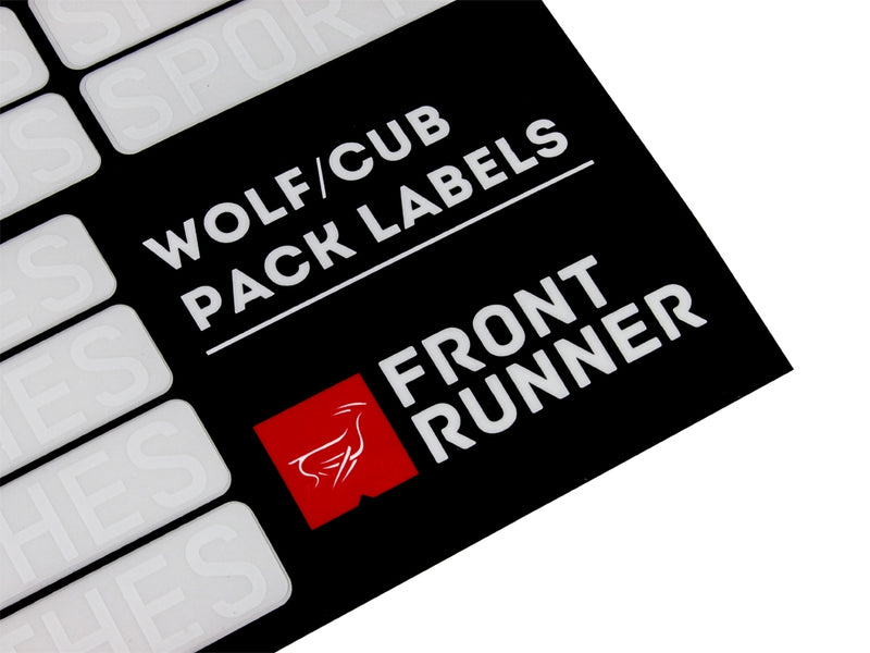 Front Runner Wolf/Cub Pack Campsite Organizing Labels - by Front Runner - SBOX026