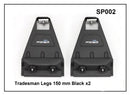 Whispbar Tradesman Legs 15cm Black x 2 YSP002