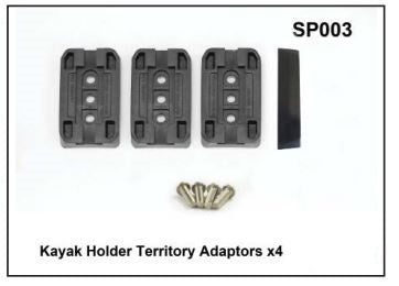 Whispbar Kayak Holder Territory Adaptors x 4 YSP003