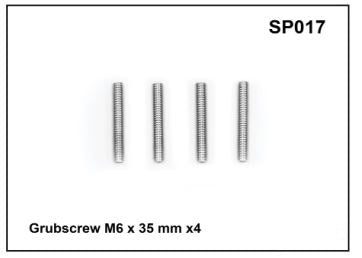 Whispbar Grubscrew M6 x 35mm x 4 YSP017