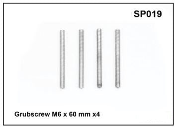 Whispbar Grubscrew M6 x 60mm x 4 (SP019)
